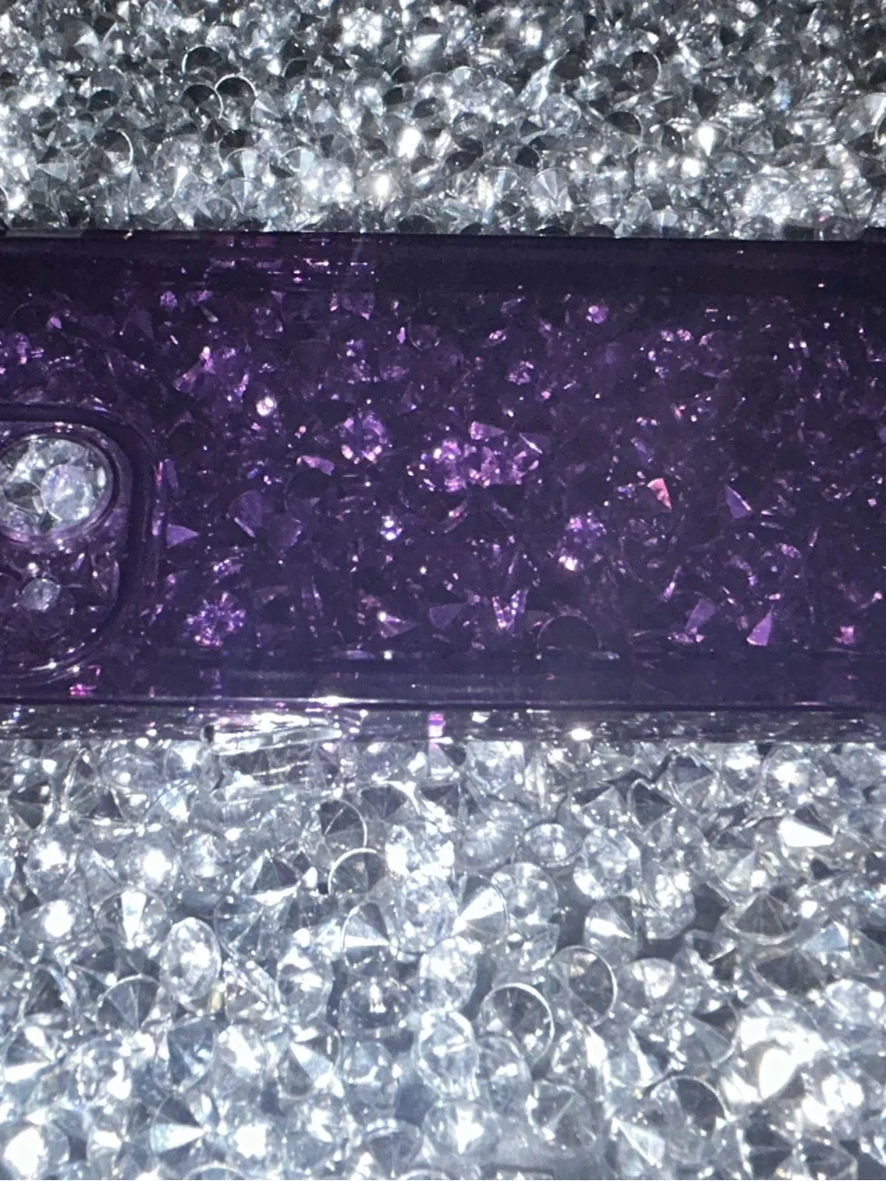Purple Glitter Protective Phone Case - Unbranded iPhone 15